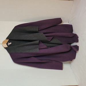 Chicos Women's Purple and Gray Sweater Size 2 / Large